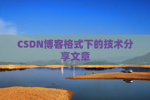 CSDN博客格式下的技术分享文章